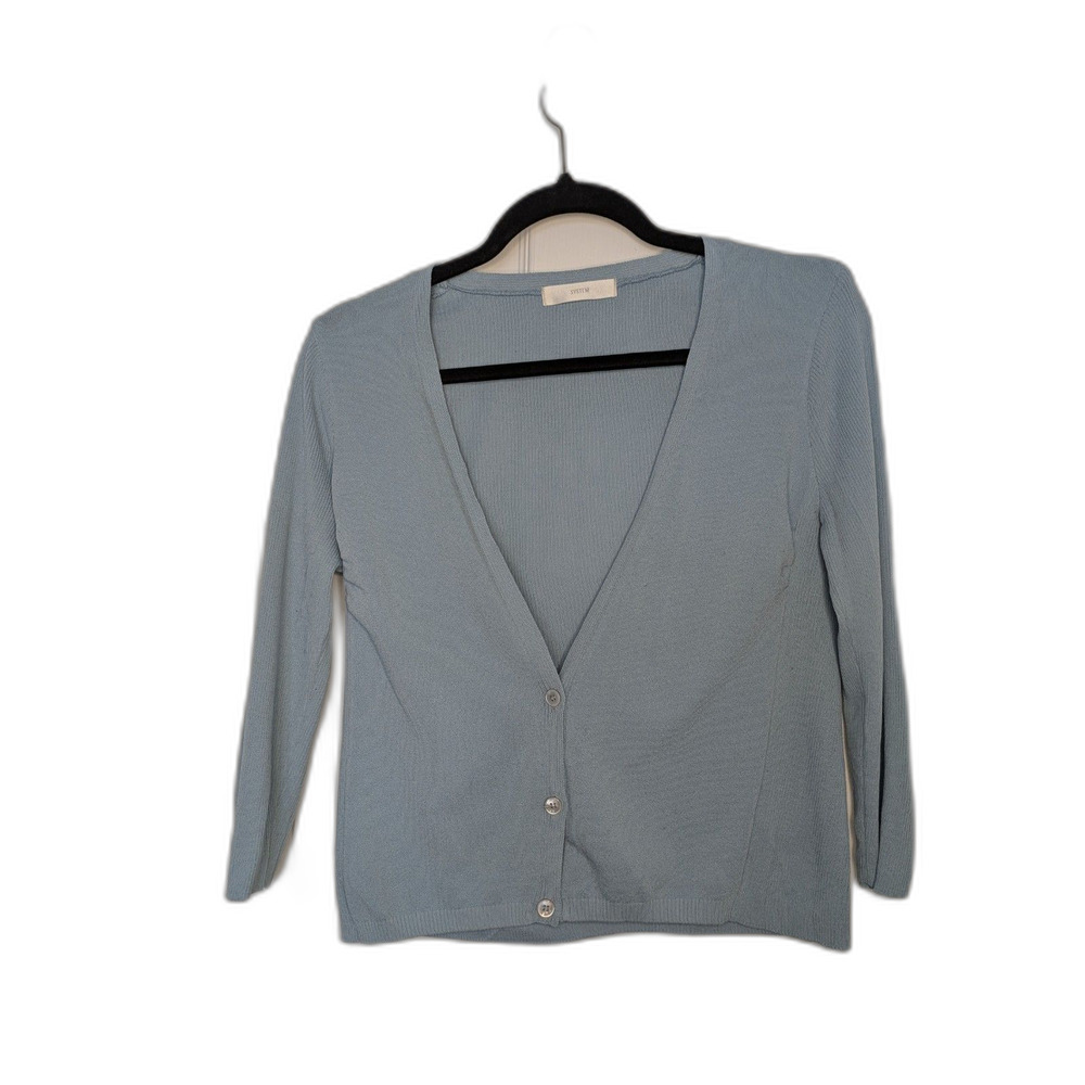 System- Baby Blue Cardigan